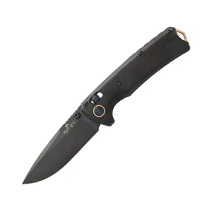 Bear OPS Nekama II Pocket Knife 3.5"  Modified Tanto Sandvik 14C28N Black DLC Blade Aluminum Handle
