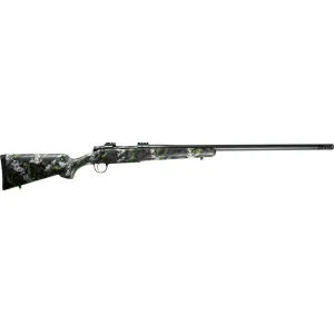 Christensen Arms Ridgeline FFT Bolt Action Rifle 300 Winchester Magnum 26" Carbon Fiber Threaded Barrel Black Cerakote Frame Green/Bronze Field Stock