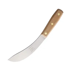 Dexter Russell Green River Skinning Fixed Blade Knife 6" Skinner Carbon Satin Blade Wood Handle Brown