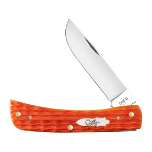 Case Sod Buster Jr Pocket Knife 2.8" Skinner Tru-Sharp Polished Blade Crandall Jigged Bone Handle Tequila Sunrise