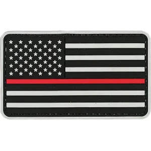 Voodoo Tactical American Flag Red Line PVC Morale Patch