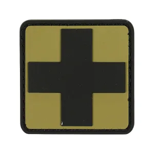 Voodoo Tactical First Aid Symbol PVC Morale Patch Coyote