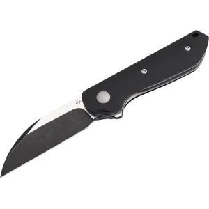 Boker Knives Corvus Pocket Knife 2.74" Sheepsfoot Nitro-V Dark Stonewash Blade Micarta Handle Black