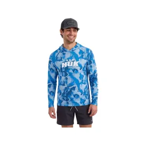 Huk Men's Airweight USA KC Printed Hoodie Set Sail XL