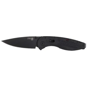 SOG Aegis Assisted Opening Pocket Knife 3.5" Drop Point Blade AUS-8 Stainless Steel TiNi Finish Blade GRN Handle Black