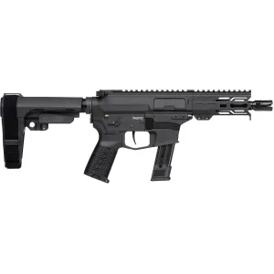 CMMG Banshee Mk17 9mm Luger Pistol 5" Threaded Barrel 21+1 Round Armor Black Pistol Brace