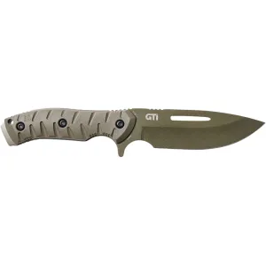 5.11 CFK 5 Fixed Blade Knife 5" Drop Point 4135 Black Blade Fiberglass Reinforced Nylon (FRN) Handle Ranger Green