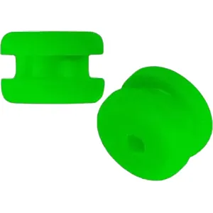 Whisker Seeker Tackle Rubber Bump Stops Toxic Green
