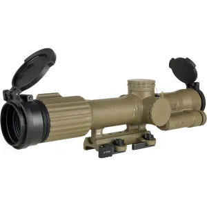 Trijicon SCO VCOG Rifle Scope 30mm Tube 1-8x 28mm Illuminated MRAD Segmented Circle Reticle Cerakote Flak Dark Earth FIR-267
