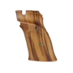 Hogue Fancy Hardwood Grips for S&W 41 Right Hand Thumb Rest Checkered Goncalo Alves