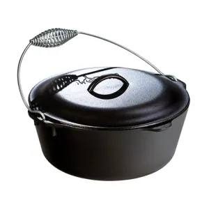 Lodge Cast Iron 7 Quart Dutch Oven with Bail Handle