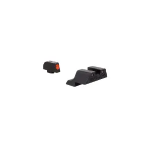 Trijicon HD XR Night Sight Set for Sig Sauer 40 S&W, 45 ACP Steel Matte 3-Dot Tritium Green with Orange Front Dot Outline