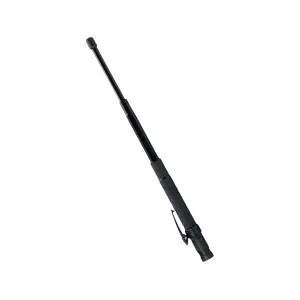 ASP Agent 40 Concealable Baton 15.74" Steel Shaft Push Button Retraction Knurled Grip Black
