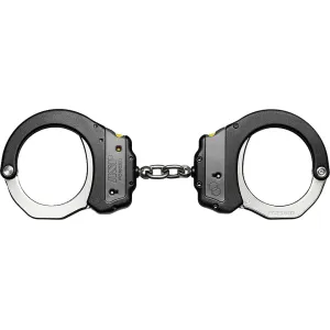 ASP Plus Chain Handcuff Double Locking Steel Bow Forged 7075T6 Aluminum Frame Gray