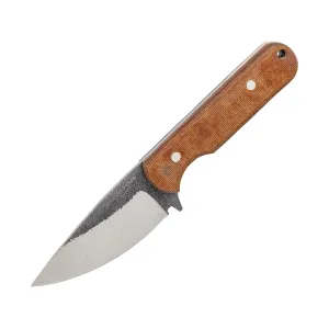 Condor Knives Itzi Fixed Blade Knife 3.13" Drop Point Sandvik 14C28N Natural Blade Micarta Handle Brown
