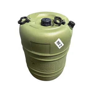 Military Surplus Italian 50L Water Barrel Grade 1 Olive Drab