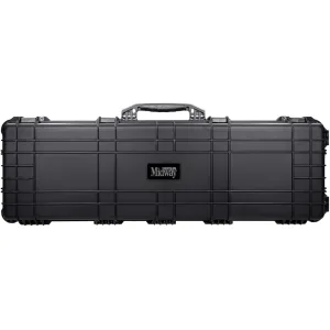 MidwayUSA Premium Series Rolling Hard Rifle Case with Ragar Foam 48" Black