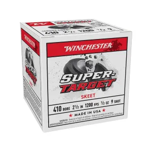 Winchester Super Target Skeet 410 Ammo 2-1/2" #9 Lead Shot 1/2 oz Case of 250 (10 Boxes of 25)