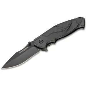 Boker Advance All Pro Folding Knife 3.15" Modified Drop Point D2 Black Blade Synthetic Handle Black