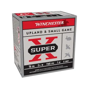 Winchester Super X Game 16 Gauge Ammo 2-3/4" #6 Lead Shot 1 oz Case of 250 (10 Boxes of 25)