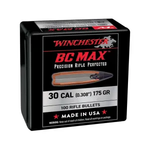 Winchester BC Max 30 Caliber (308 Diameter) Bullets 175 Grain Polymer Tip Box of 100