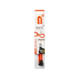 Nite Ize Gear Tie 18" Orange 2PK