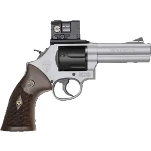 Smith & Wesson 686 Plus Spec R 357 Magnum Revolver 4" Titanium Barrel 7 Round Wood Grip Aimpoint Acro