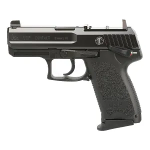 HK Langdon Tactical USP9 V1 9mm Luger Pistol 3.58" Barrel 13+1 Round Black Cerakote Slide Black Grip Black Frame