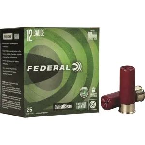 Federal BallistiClean RHT 12 Gauge Ammo 2-3/4" #00 Buckshot 9 Pellets Frangible Lead Free Case of 250 (10 Boxes of 25)