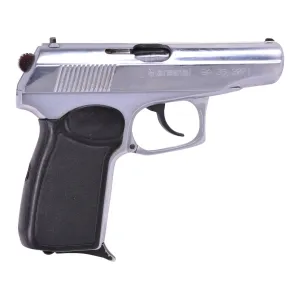 Military Surplus Bulgarian Makarov 9x18mm (9mm Makarov) Pistol (Good) 3.5" Barrel 8+1 Round Chrome
