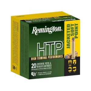 Remington HTP 41 Remington Magnum Ammo 210 Grain Jacketed Soft Point Box of 20