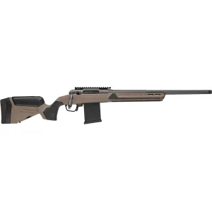 Savage Arms 110 Core Tactical Bolt Action Rifle 300 PRC 26" Fluted Elite Platinum Cerakote Threaded Barrel Elite Platinum Cerakote Frame Coyote Tan Adjustable Stock