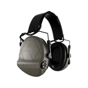 Sordin T2 Electronic Ear Muffs Leather Headband Tan
