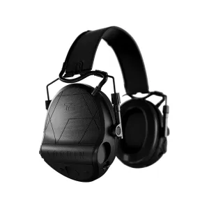 Sordin T2 Electronic Ear Muffs Leather Headband Black