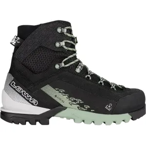 Lowa Men's Cervino GTX Mid Waterproof Hiking Boots Leather Black/Lime 9.5 D