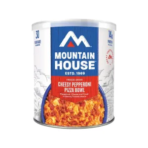 Mountain House Cheesy Pepperoni Pizza Bowl Freeze Dried Food #10 Can
