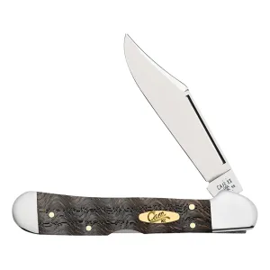 Case Mini Copperlock Pocket Knife 2.72" Clip Point Tru-Sharp Polished Blade Oak Handle Black