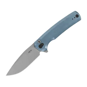 Zero Tolerance 0044 Sprint Run Pocket Knife 3.2" Drop Point CPM-S90V Stonewashed Blade Titanium Handle Blue