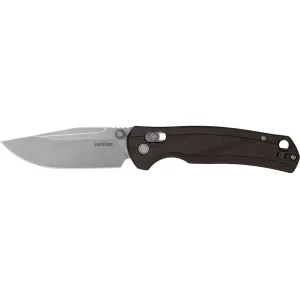 Kershaw Maneuver Pocket Knife 3.15" Drop Point 8Cr13MoV Stonewashed Blade Glass Filled Nylon Handle Black