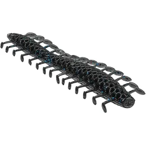 NetBait BaitFuel HexTek Dirty 30 Worm Black Blue Flake