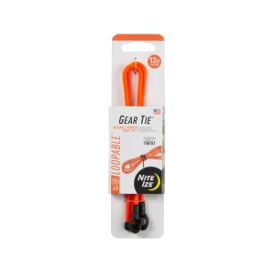 Nite Ize Gear Tie 12" Orange 2PK