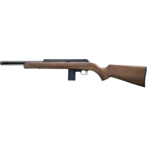 Chiappa M1-22 Bushranger Semi Automatic Rifle 22 Long Rifle 16.5" Black Threaded Barrel Black Frame Walnut Field Stock