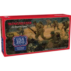 Winchester USA 250th Commemorative Series 45 ACP Ammo 230 Grain Full Metal Jacket Box of 50