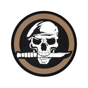 Rothco Morale Patch Military Skull Coyote