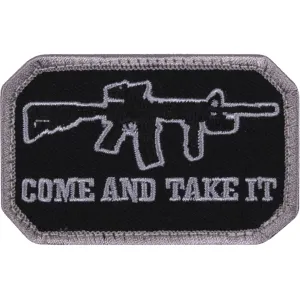 Rothco Morale Patch Come and Take It Black