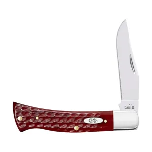 Case Axe Handle Pocket Knife 2.74" Clip Point Tru-Sharp Polished Blade Pocket Worn Bone Handle Old Red