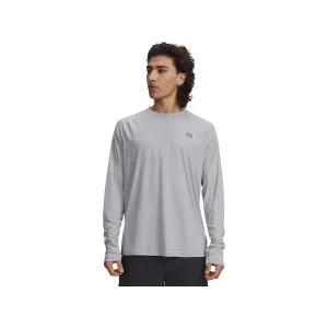 Under Armour Men's Fish Elite Long Sleeve Crew Neck Shirt Mod Gray/Castlerock Medium