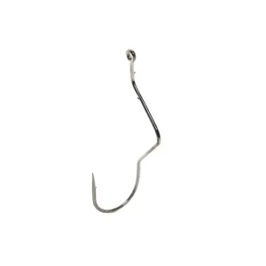 Mustad Super Death1X Strong Hook #1/0 Black Nickel 10PK