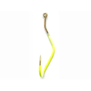 Mustad Slow Death Aberdeen Hook #1 Chartreuse 8PK