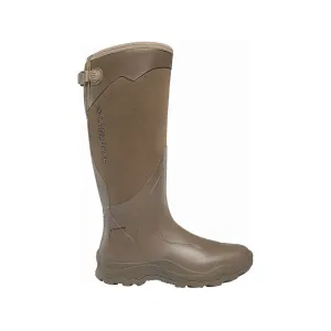 LaCrosse Men's Alpha Agility 17" Waterproof Snake Boots Rubber Brown 11 D